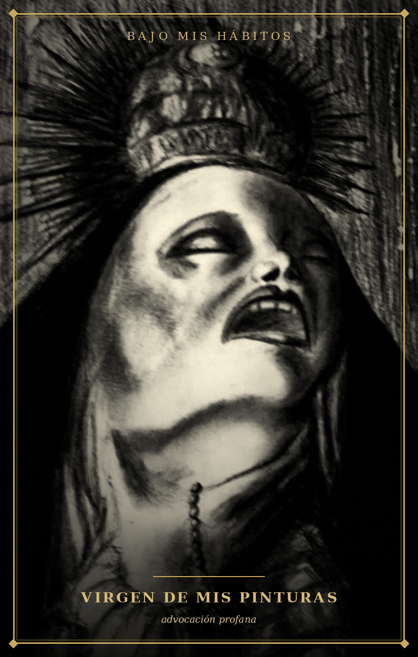 Estampita La Virgen de mis pinturas
